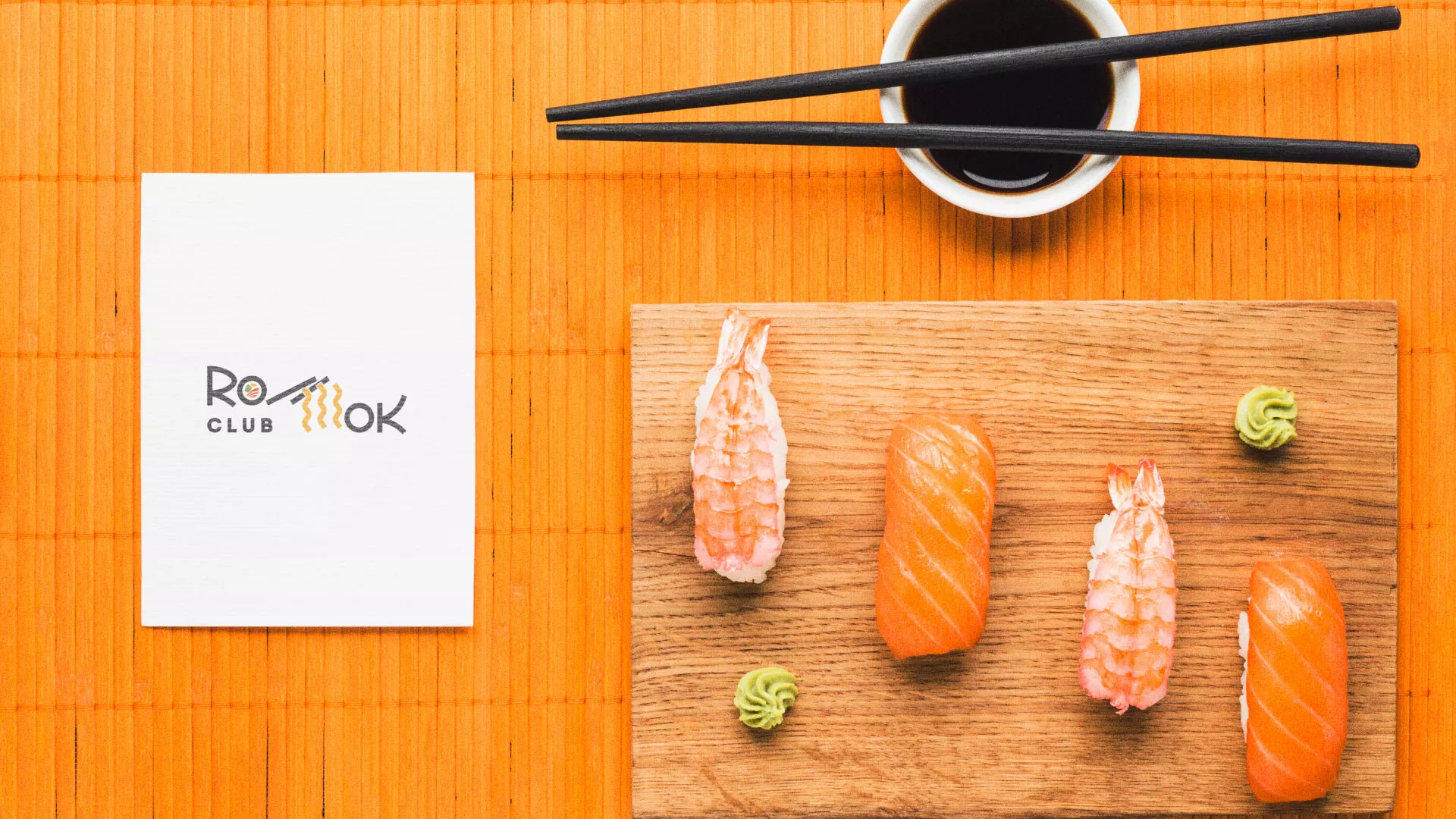 Создание логотипа суши-бара «Roll Wok Club» в Ртищево