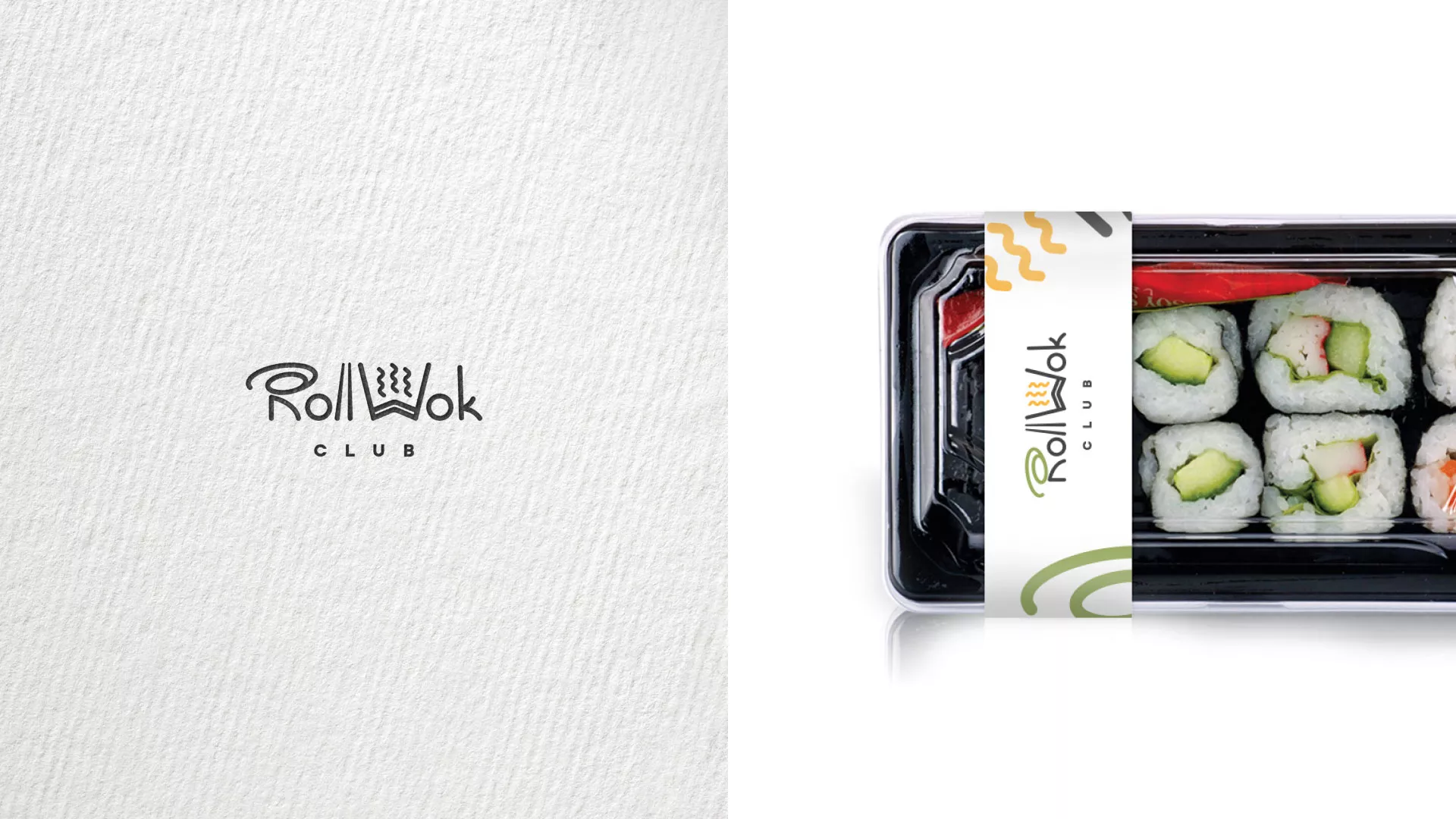 Создание дизайна упаковки суши-бара «Roll Wok Club» в Ртищево