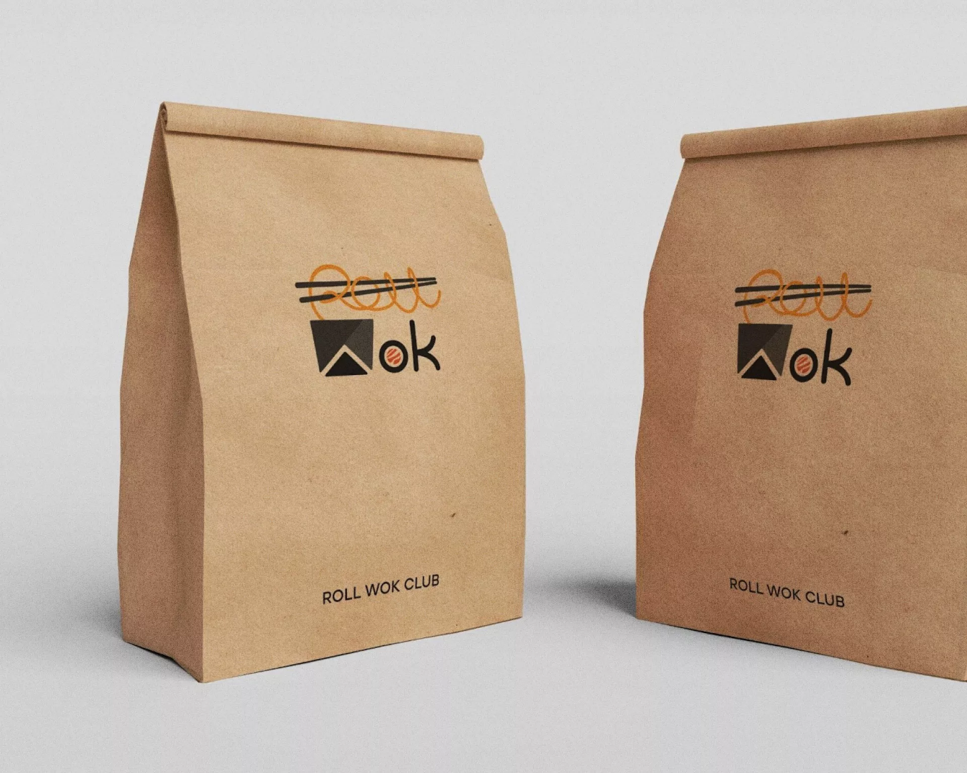 Создание дизайна упаковки суши-бара «Roll Wok Club» в Ртищево